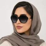 مدل با عینک آفتابی زنانه آسمان AS1037